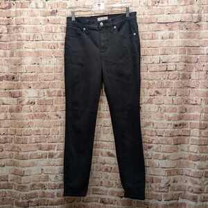 Madewell Jeans 9" Mid Rise Skinny BLACK Size 29